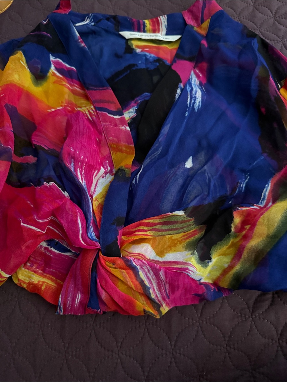 Vintage Diane Von Fustenberg Silk Blouse